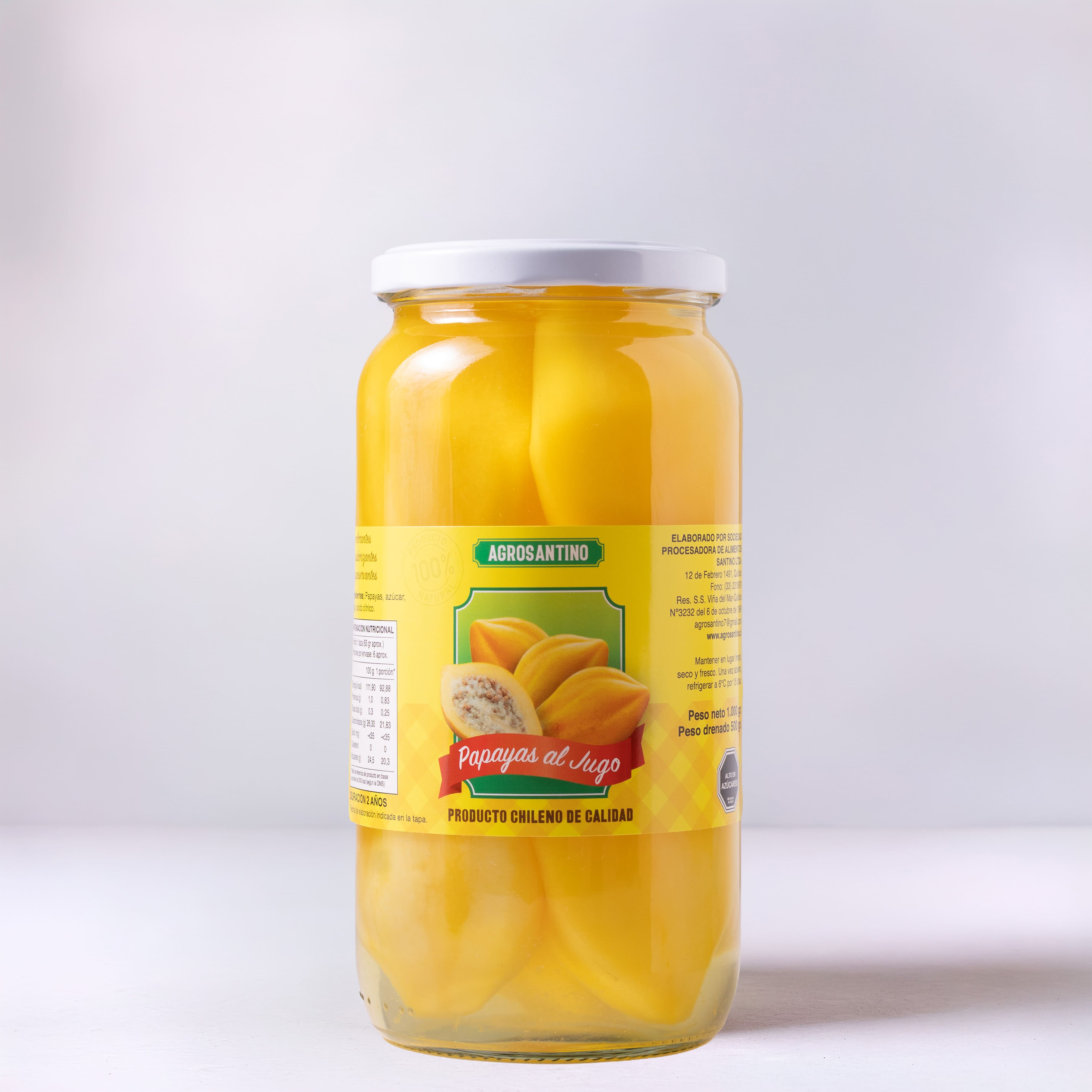 Papayas al Jugo